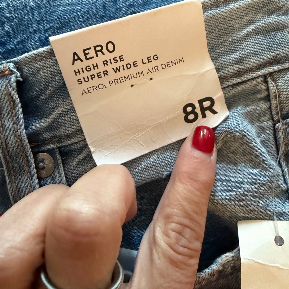 Aeropostale Light Blue Flare & Wide Leg Jeans - Picture 5 of 6